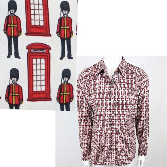 Talbots Tops - Talbots Buckingham Palace Guards Phone Booth Shirt